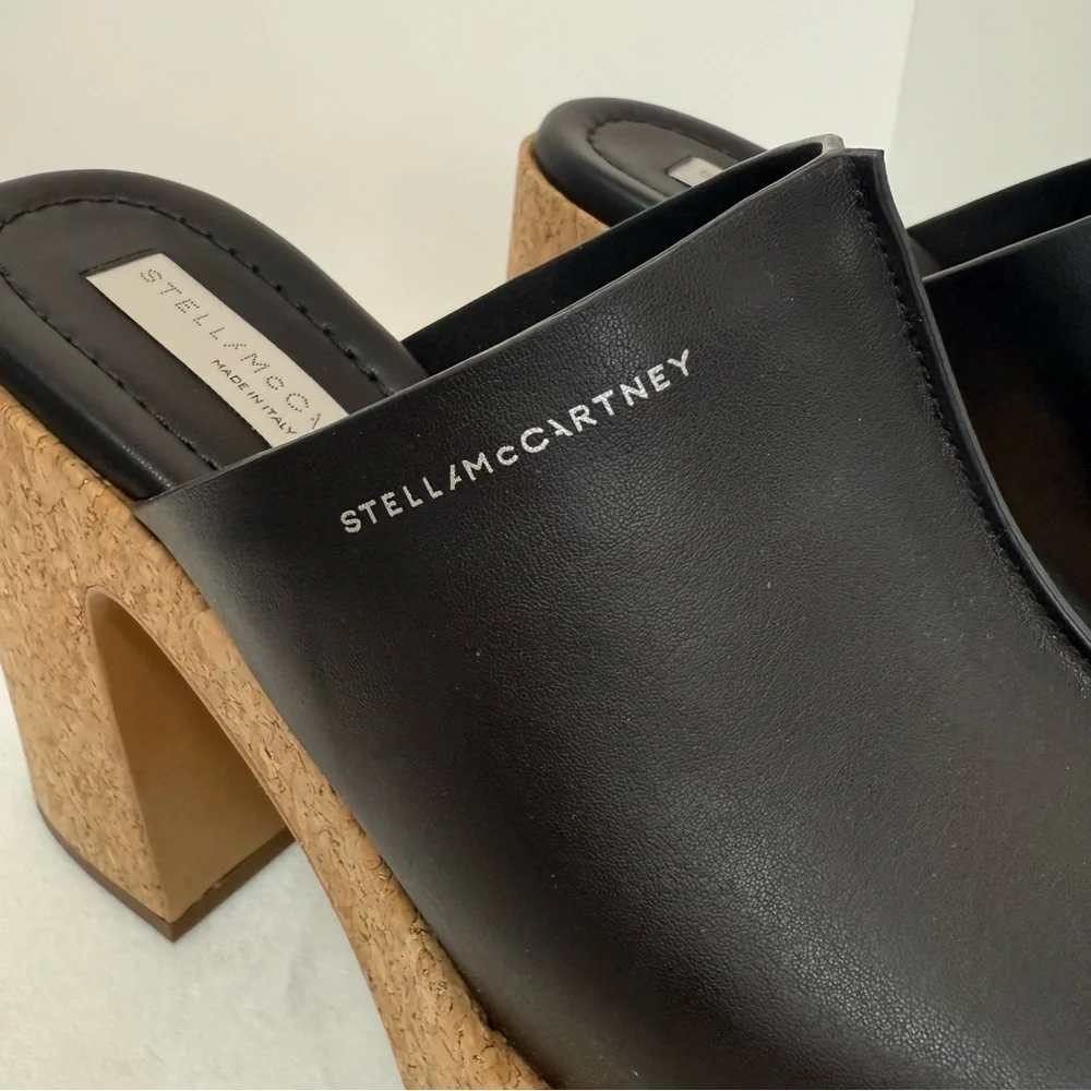 Stella McCartney Skyla Alrer Eco Platform Block Heel Slide Sandal